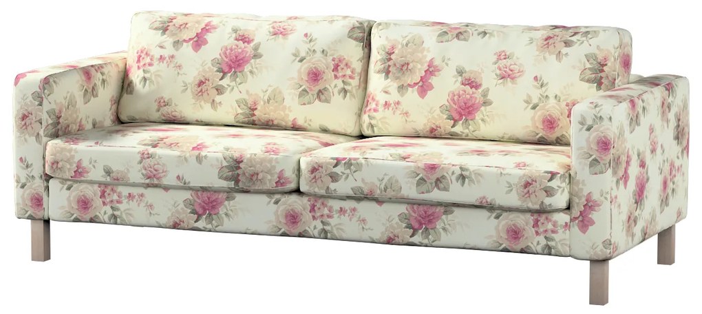 Dekoria Hoes voor Karlstad 3-zitsbank van IKEA, beige-roze