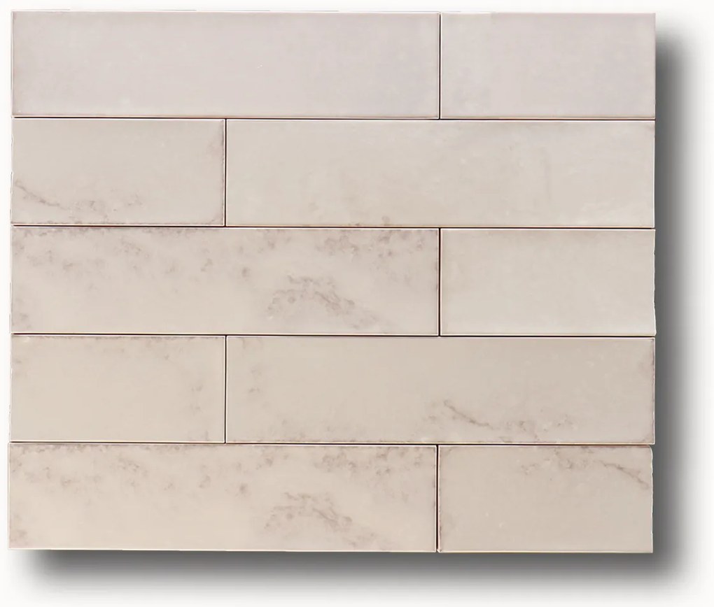 Wandtegel 7,5x30 Cm Cifre Drop White Glans RBT148