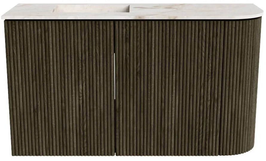 Mondiaz Joya DLux 70cm toiletmeubel ronding rechts shadow met wastafel faye links zonder kraangat frappe