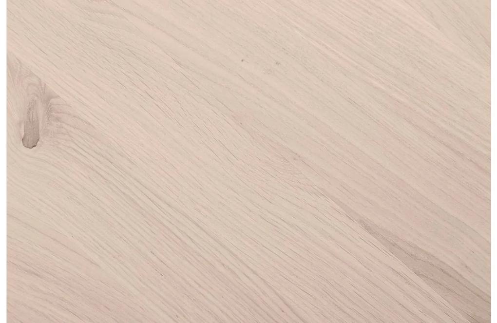 Goossens Hoektafel Bjarte, hout eiken wit, stijlvol landelijk, 50 x 45 x 50 cm
