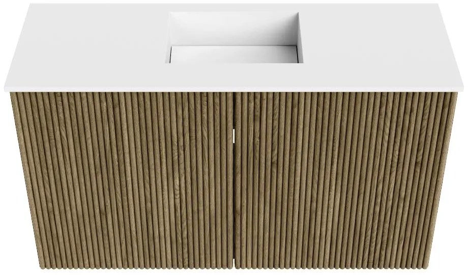 Mondiaz Joya 70cm toiletmeubel dusk met wastafel faye midden zonder kraangat talc