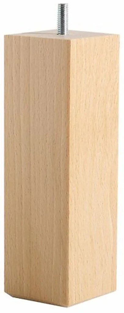 Set van 4 poten voor bedbodem, vierkant, hoogte. 17 cm