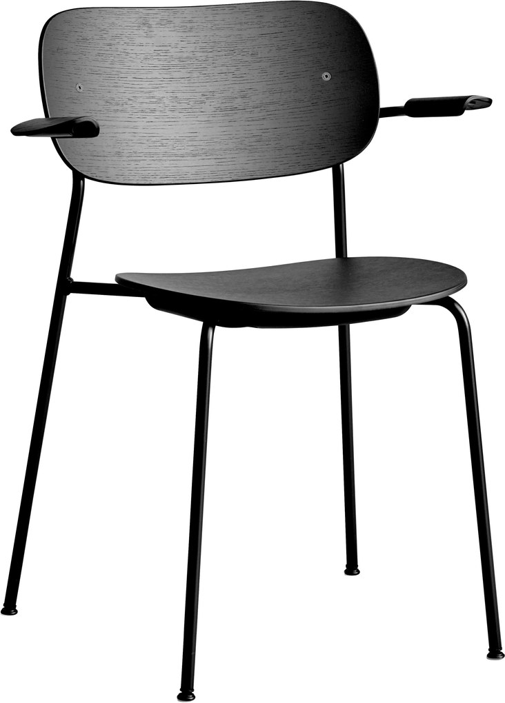 Menu Co Chair stoel met armleuning zwart eiken