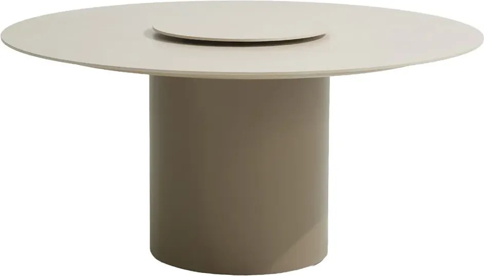Taste by 4 Seasons Bosco Lazy Susan met keramisch blad Sabia Panna Ø 60 cm    beige weerbestendig