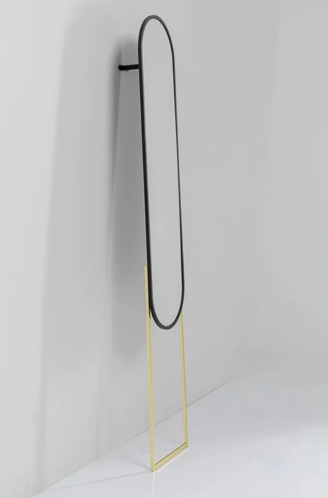 Muurspiegel Zwart Met Goud - 315x175cm