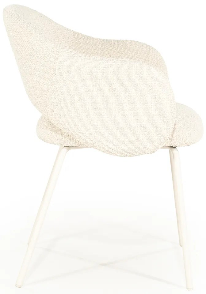 By-Boo Story Wit-frame Eetkamerstoel Beige