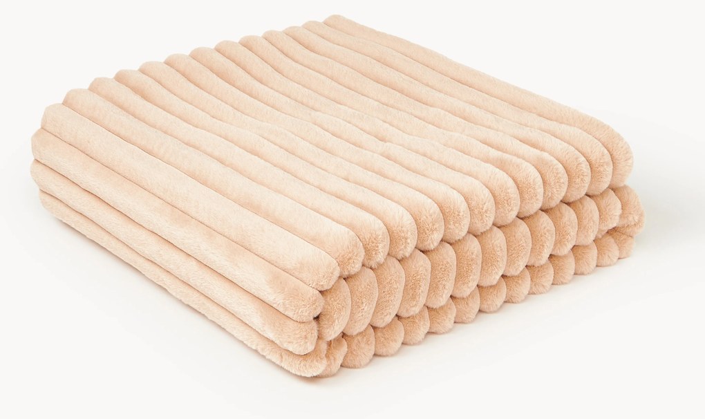 Zachte plaid Lovey van imitatiebont