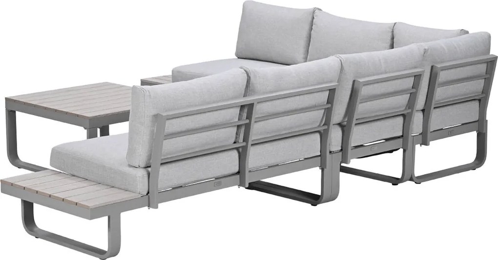 Garden Impressions Diego loungeset 5-delig - taupe - valley sand