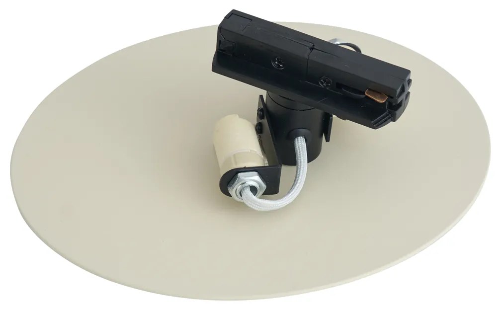 Moderne plafondlamp beige voor railsysteem 1-fase 2-lichts - Iconic Pulley