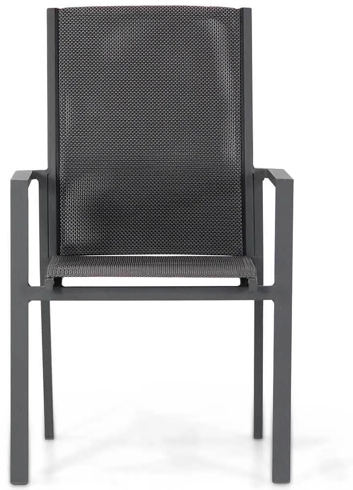 Tuinset 4 personen 90 cm Aluminium/textileen Grijs Presto Ricadi/Mondello