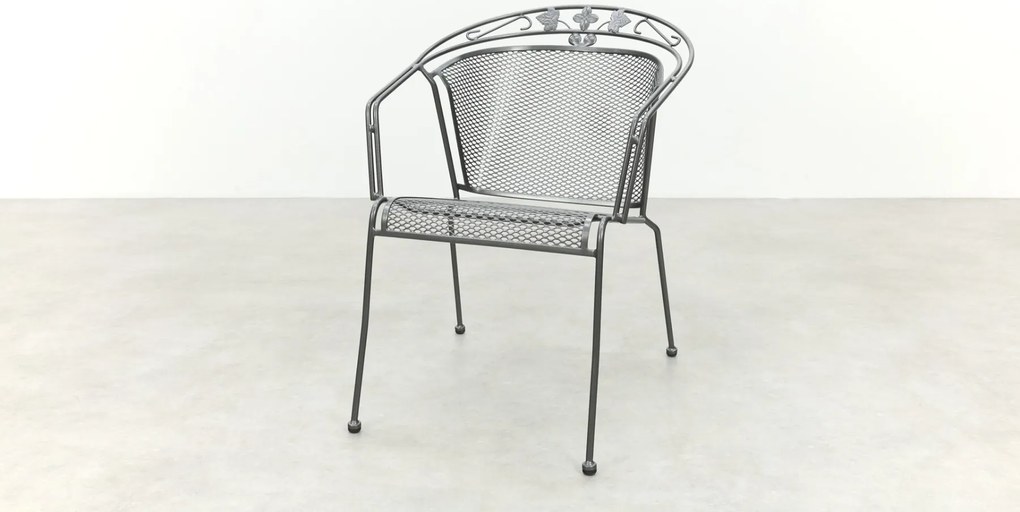 Royal Garden Elegance stapelbare tuinset strekmetaal 160x90 cm.