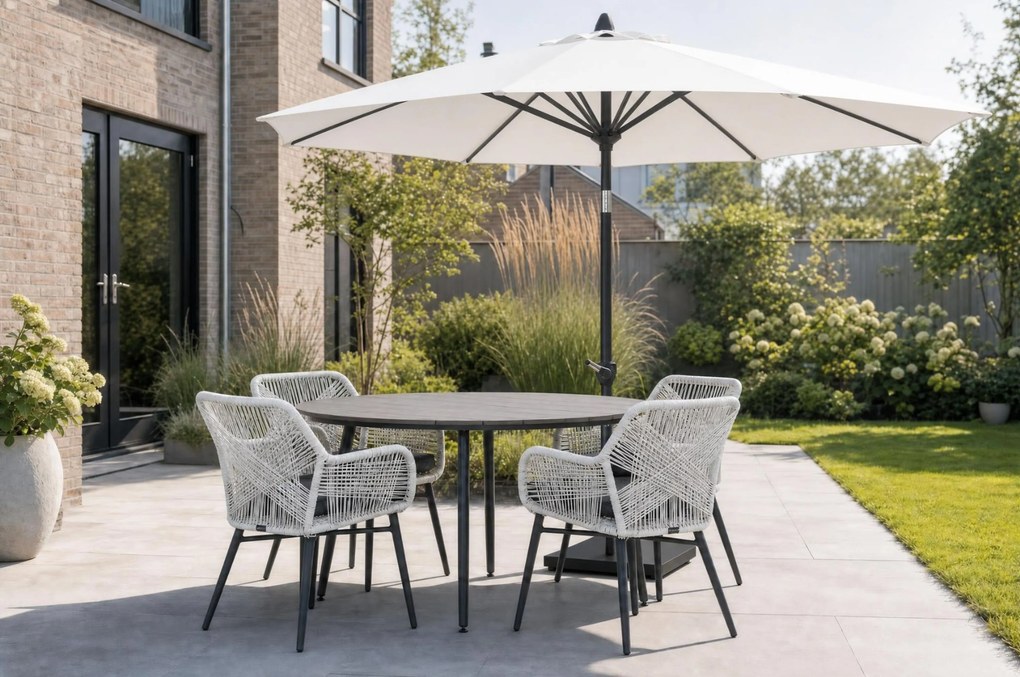 Camello Valerio Stokparasol M (excl. Voet) Wit