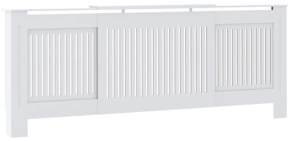 vidaXL Radiatorombouw 205 cm MDF wit