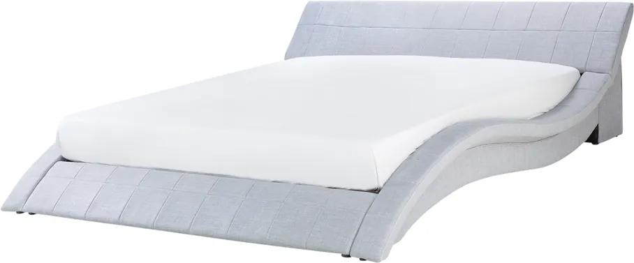 Gestoffeerd bed 180x200 cm - Tweepersoonsbed incl. stabiele lattenbodem, grijs - VICHY