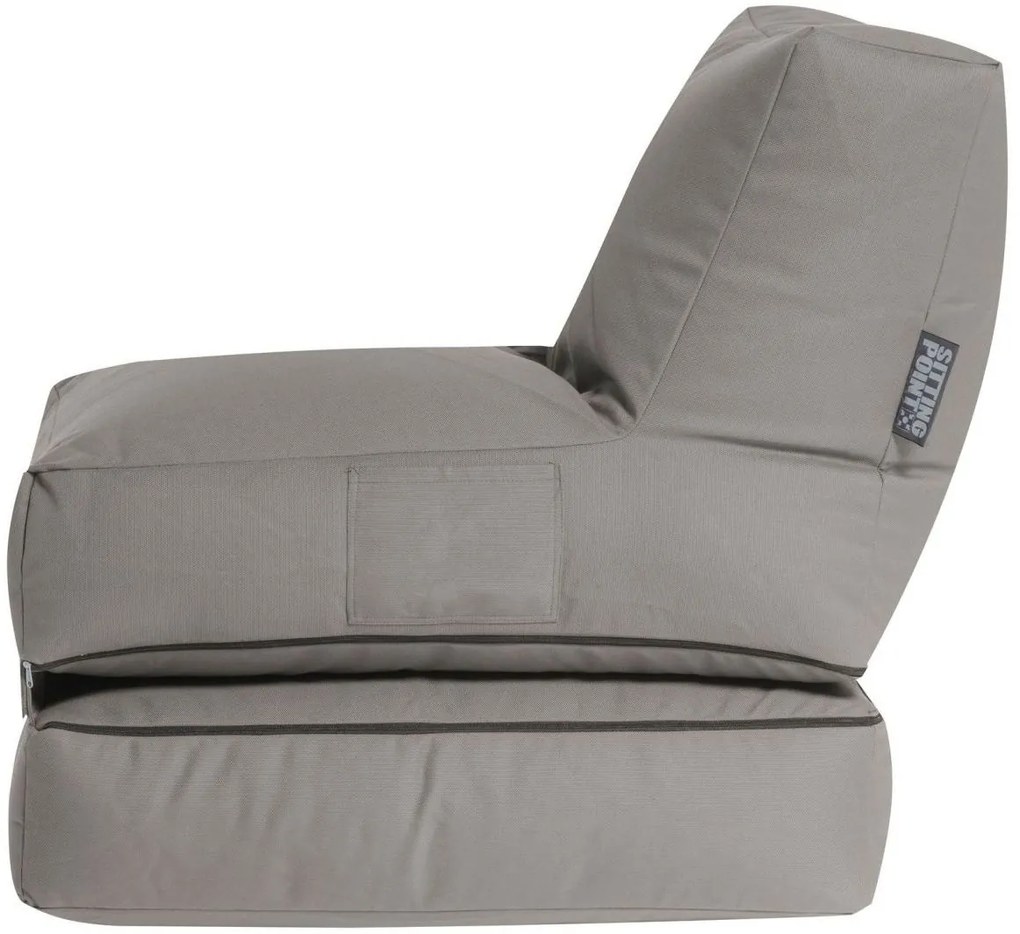 Zitzak/Loungebed Twist Outdoor Plus - Grey