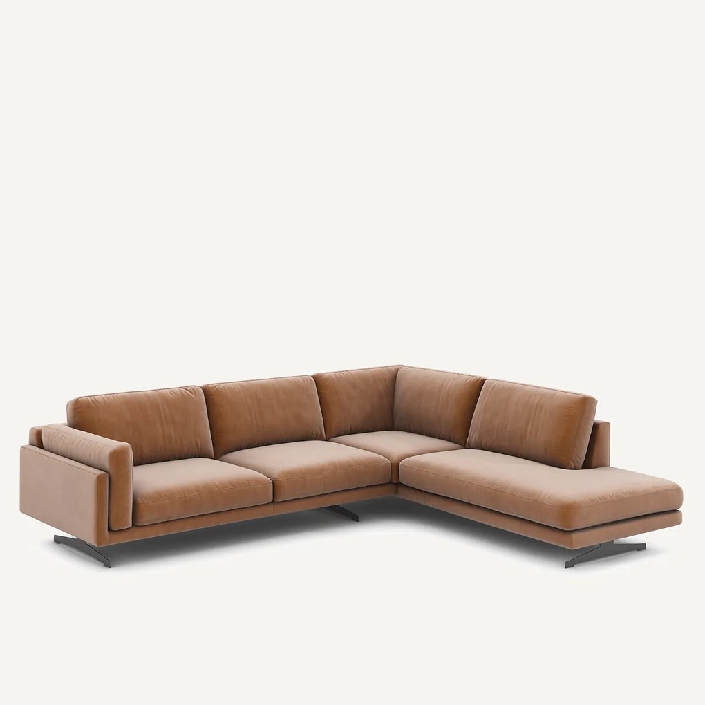 Hoekbank fluweel, César