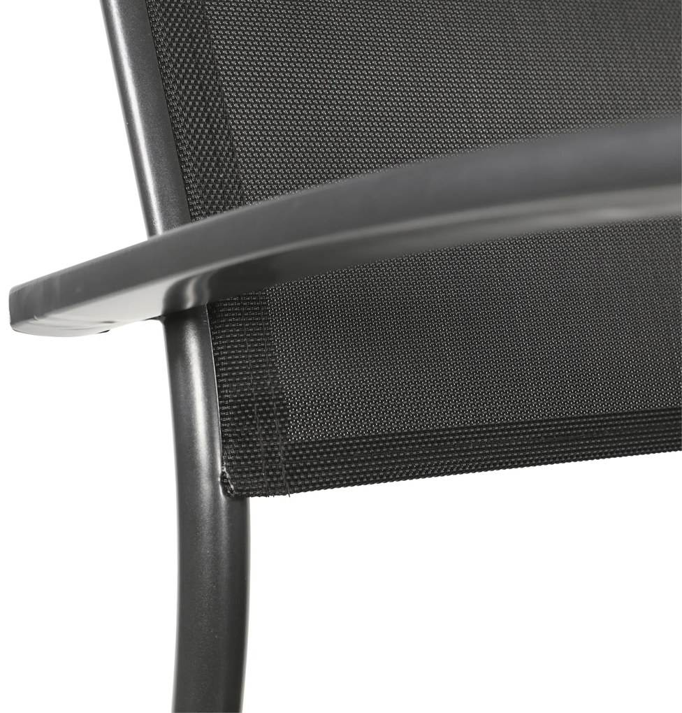 Lesli Living  Tuinstoel Stapelbaar - Prego - Antraciet - Lesli Living