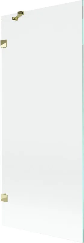 Mexen Lunar douchewand 1-deurs 80 x 150 cm, transparant, goud - 897-080-000-50-00