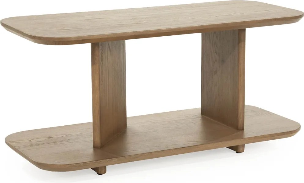 Design Bijzettafel Eikenhout Bruin - 90 X 40cm.