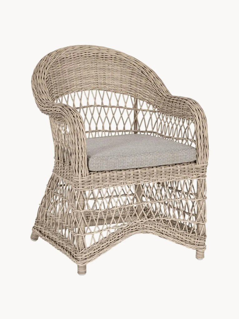 Tuinstoel met armleuningen Jupiter met zitkussen