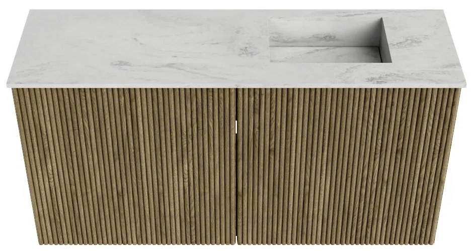 Mondiaz Joya DLux 80cm toiletmeubel dusk met wastafel faye rechts 1 kraangat opalo