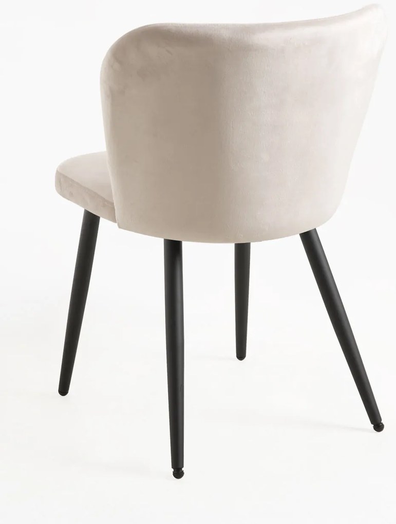 Pak 4 Fluwelen Luk Stoelen