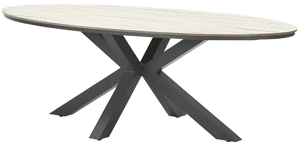 Garden Impressions Tulli tuintafel 280 x 140 cm ovaal - light teak Vironwood