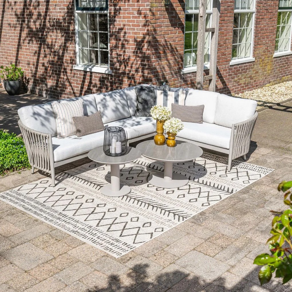 Garden Impressions Devin loungeset hoek 5-delig - Monte Carlo loungetafels