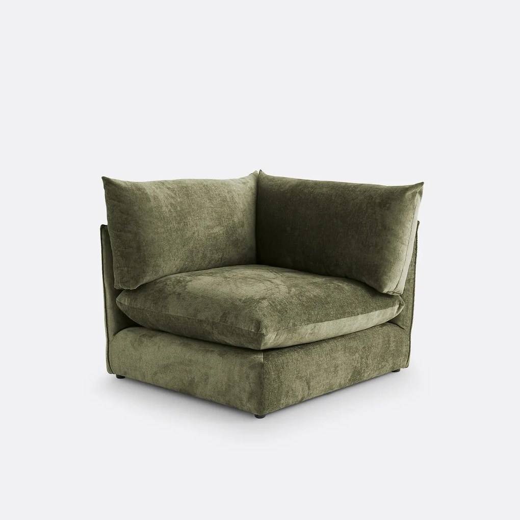 Modulaire hoekzetel, in structuurfluweel, Malo