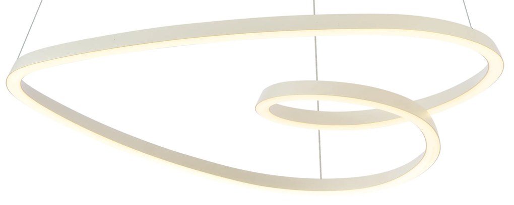 Scandinavische hanglamp beige 72cm incl. LED 3-staps dimbaar - Circuit