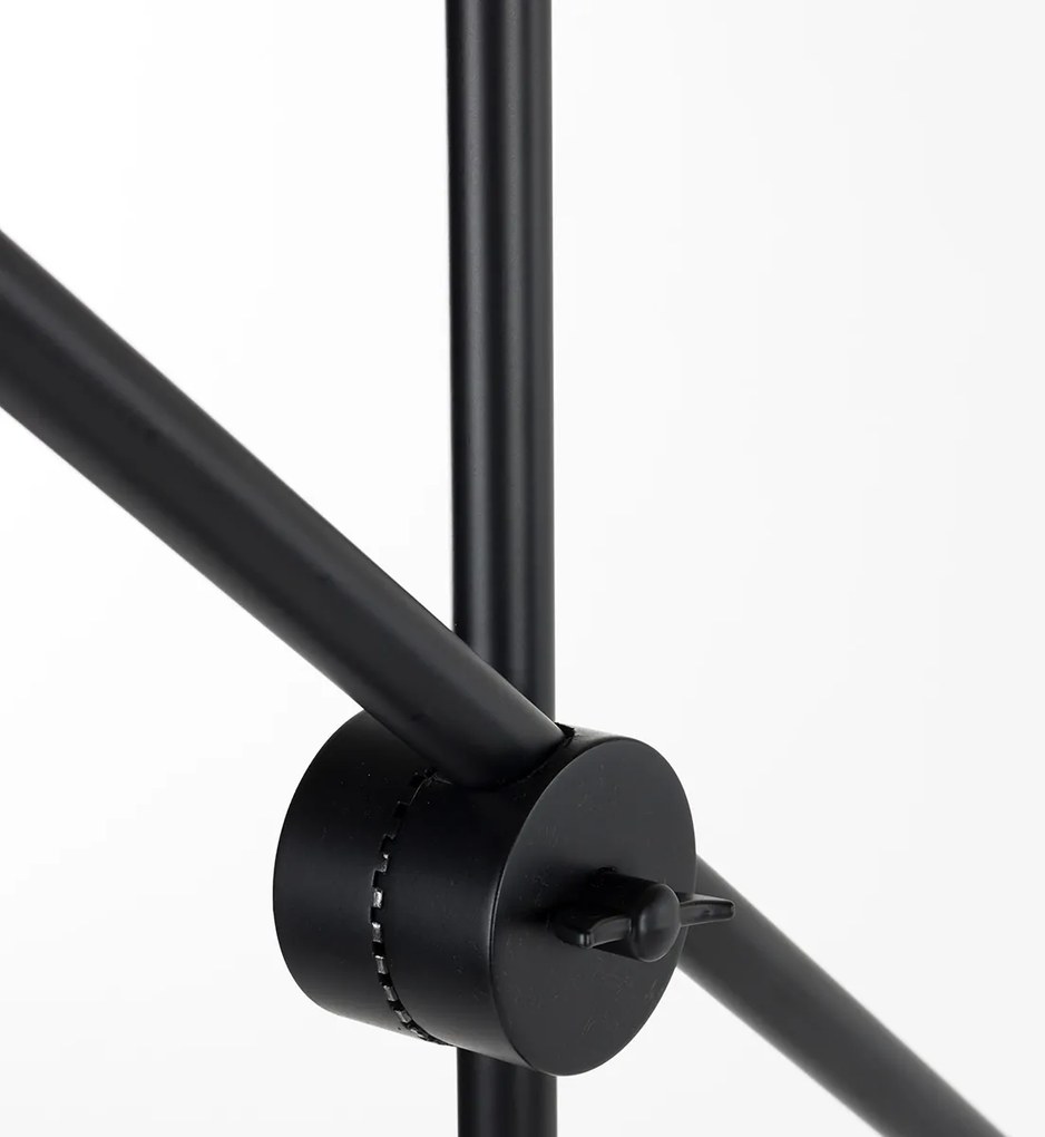 Zuiver Belle Black Design Vloerlamp Verstelbaar Walnoot Zwart
