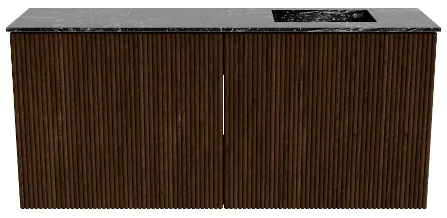 Mondiaz Joya DLux 90cm toiletmeubel walnut met wastafel faye rechts zonder kraangat lava