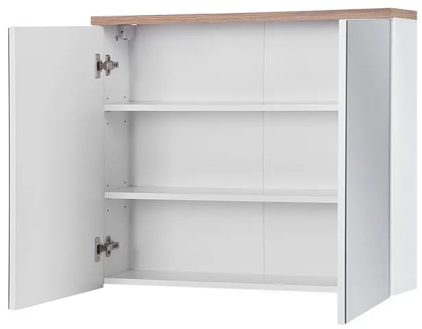 Comad Bali White 841 FSC spiegelkast 80cm eiken/wit