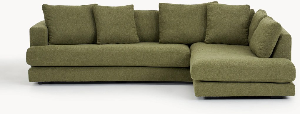 Bouclé hoekbank Tribeca (3-zits)