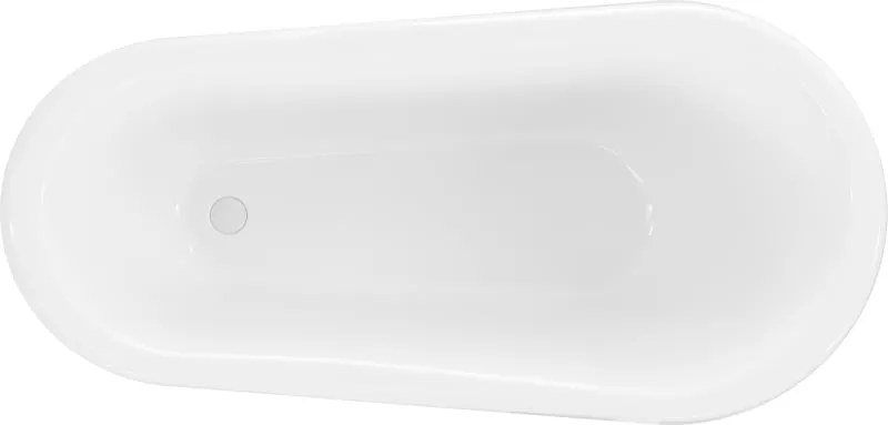 Mexen Retro vrijstaande badkuip 150 x 73 cm, wit, witte poten - 53251507300-20