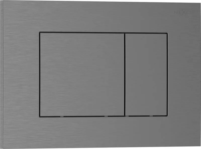 Mexen Tex 02 spoelknop, geborsteld gungrijs - 6102-12