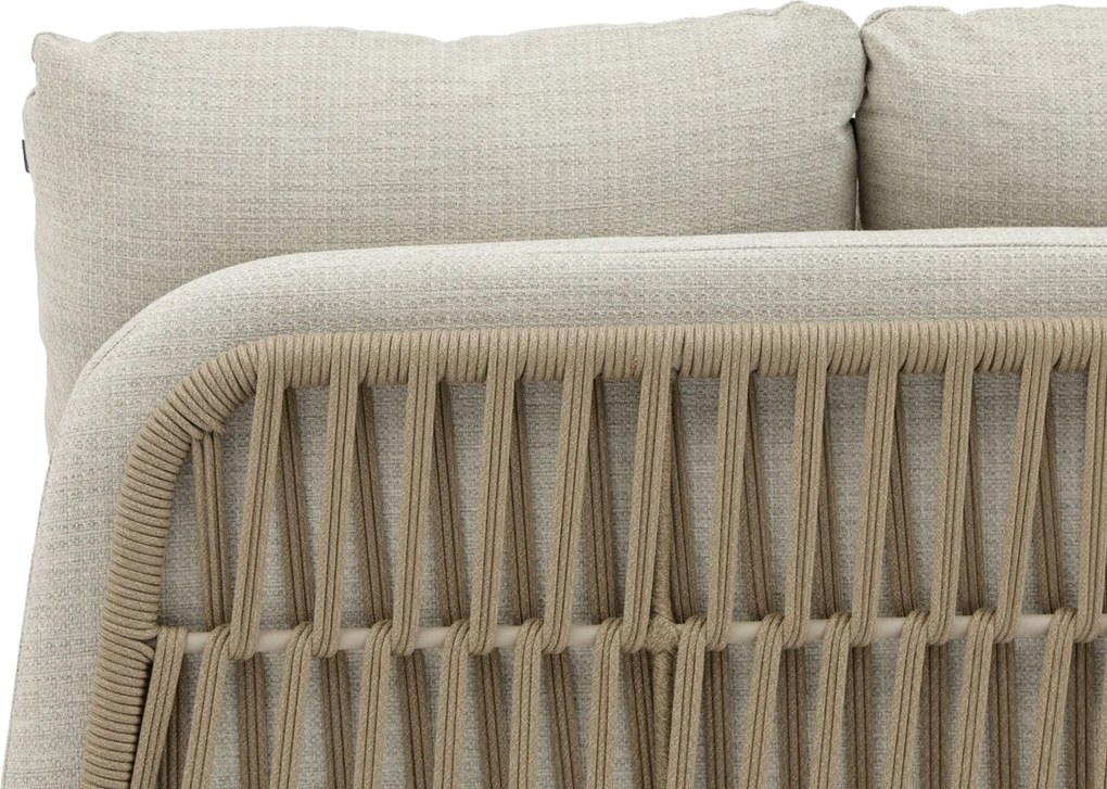 Tuinset 6 personen 220 cm Rope Taupe Domani Furniture Trivento/Belluno