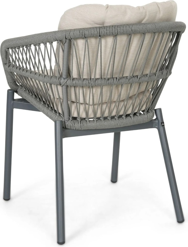 Tuinset 4 personen 160 cm Rope Grijs De Laan Projects