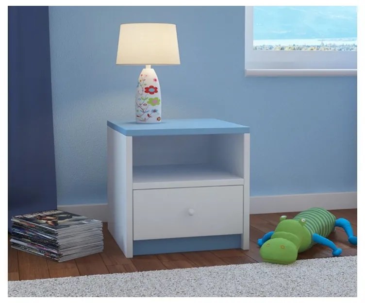 Peuter Blauw Kindernachtkastje Babydreams 5060504989183 Children's Beds Home, 40x40x30 Children's Beds Home