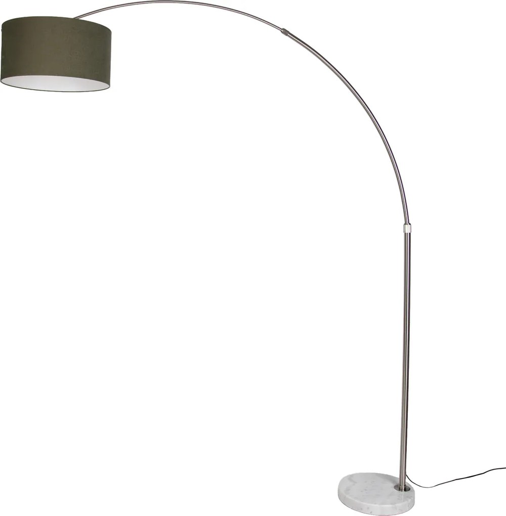 Vloerlamp staal met kap donkergroen 50cm - XXL