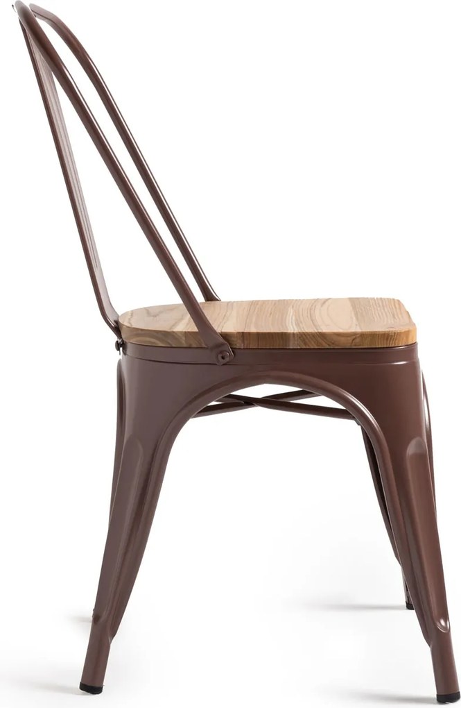 Set 4 Torix Natuurlijk Houten Stoelen