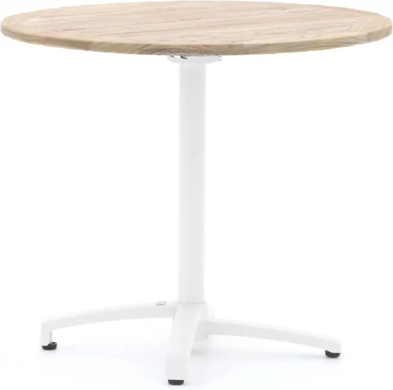 Inklapbare tafel Bellagio  | Rond  | Tuintafel Teakhout | Ø85cm | 2 personen | Kees Smit Tuinmeubelen