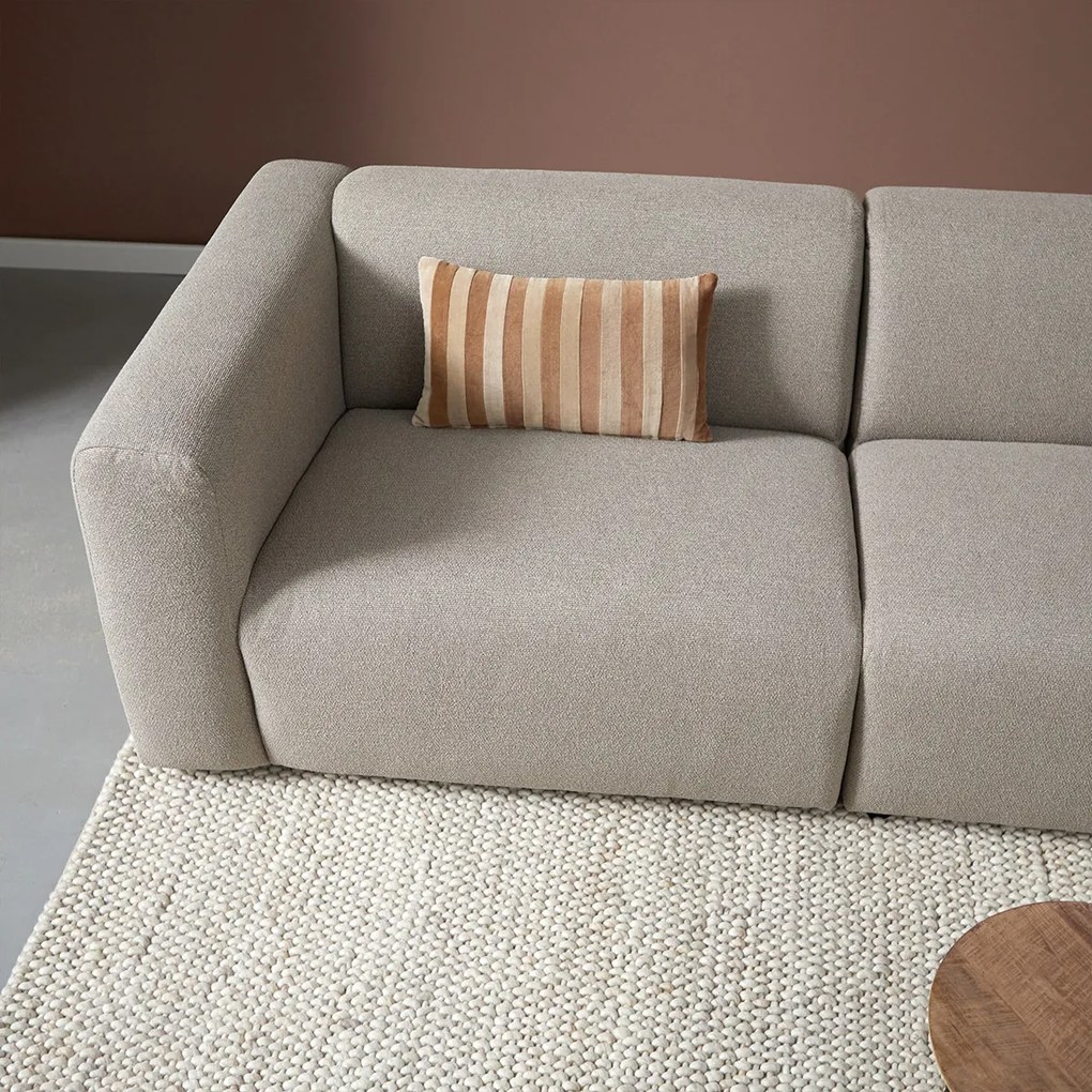 Hoekbank Met Chaise Longue Rechts Taupe