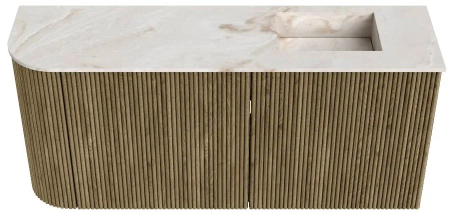Mondiaz Joya DLux 90cm toiletmeubel ronding links dusk met wastafel faye rechts 1 kraangat frappe