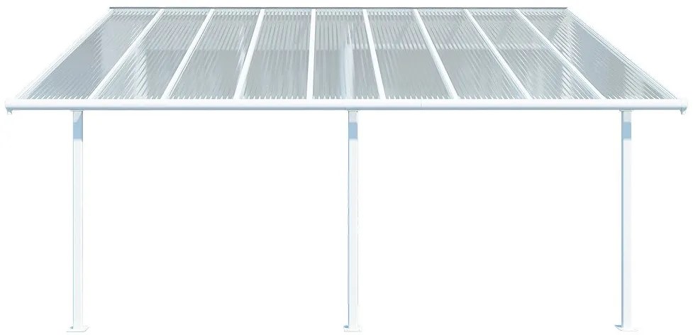 Sierra Palram aluminium terrasoverkapping - Canopia 3 x 5,46 m wit