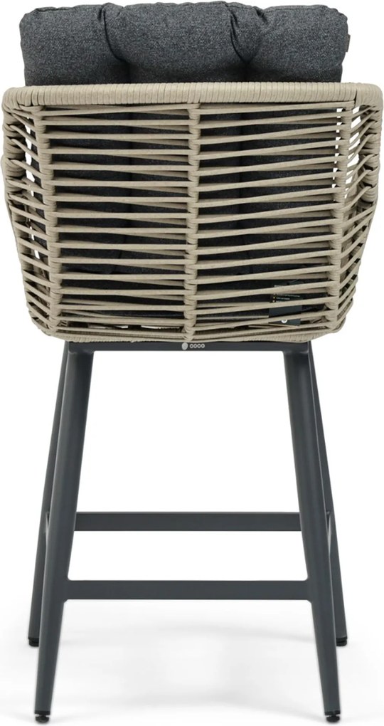 Tuinset 4 personen 180 cm Rope Grijs Coco Alto/Sienta