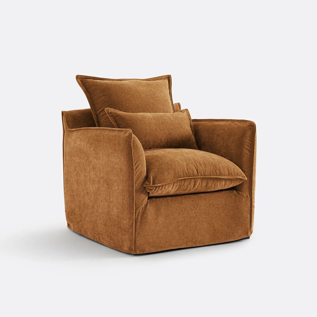 Fauteuil, afneembare hoes, in gemêleerd polyester, ODNA