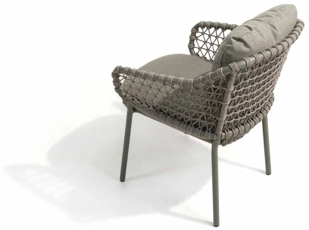 4 Seasons Outdoor Jura stapelbare tuinstoel olijfgroen SALE Tuinstoel   taupe weerbestendig