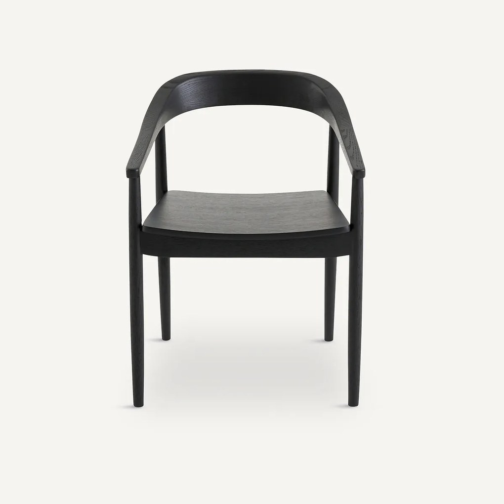 Eikenhouten en gefineerde tafelstoel, Galb