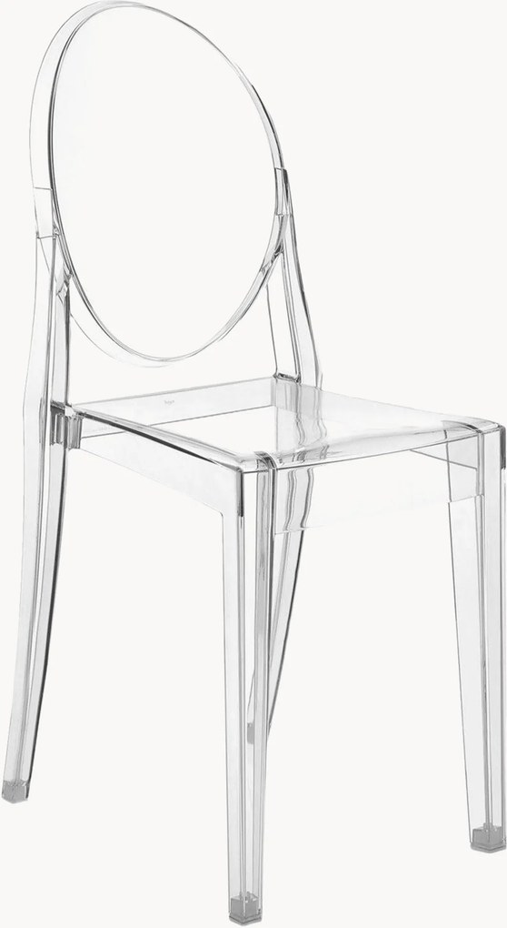 Stapelbare in- & outdoor stoel Victoria Ghost